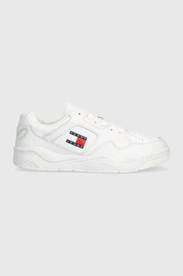 Zdjęcie produktu Tommy Jeans sneakersy TJM LEATHER OUTSOLE COLOR kolor biały EM0EM01350