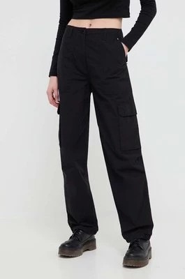 Zdjęcie produktu Tommy Jeans spodnie damskie kolor czarny proste high waist DW0DW17769