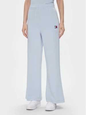 Zdjęcie produktu Tommy Jeans Spodnie dresowe DW0DW17312 Błękitny Wide Leg