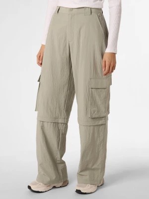Zdjęcie produktu Tommy Jeans Spodnie Kobiety szary|zielony jednolity,