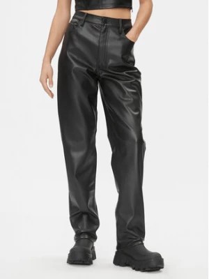 Zdjęcie produktu Tommy Jeans Spodnie z imitacji skóry Julie DW0DW16945 Czarny Straight Fit