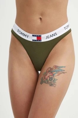 Zdjęcie produktu Tommy Jeans stringi kolor zielony UW0UW04956