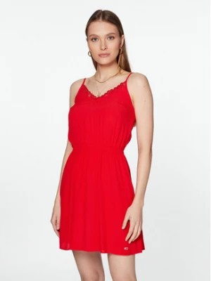 Zdjęcie produktu Tommy Jeans Sukienka codzienna DW0DW15174 Czerwony Regular Fit