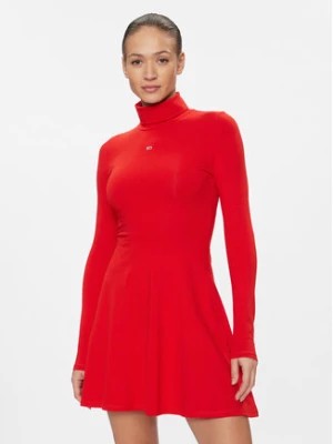 Zdjęcie produktu Tommy Jeans Sukienka codzienna DW0DW17524 Czerwony Slim Fit
