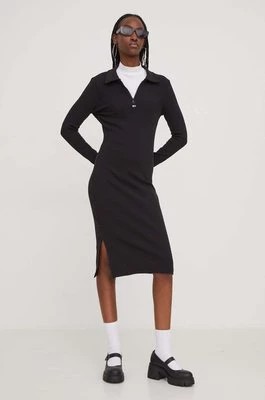 Zdjęcie produktu Tommy Jeans sukienka kolor czarny mini dopasowana DW0DW17259