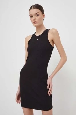 Zdjęcie produktu Tommy Jeans sukienka kolor czarny mini dopasowana DW0DW17406