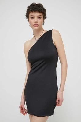 Zdjęcie produktu Tommy Jeans sukienka kolor czarny mini dopasowana DW0DW17947