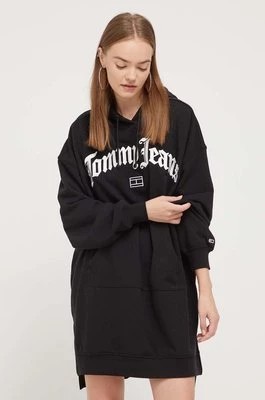 Zdjęcie produktu Tommy Jeans sukienka kolor czarny mini oversize