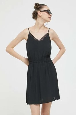 Zdjęcie produktu Tommy Jeans sukienka kolor czarny mini rozkloszowana