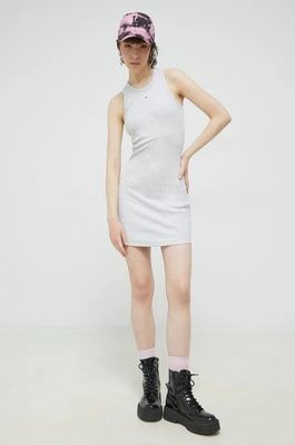 Zdjęcie produktu Tommy Jeans sukienka kolor szary mini dopasowana