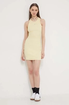 Zdjęcie produktu Tommy Jeans sukienka kolor żółty mini dopasowana DW0DW17406