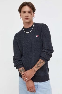Zdjęcie produktu Tommy Jeans sweter bawełniany kolor czarny