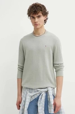 Zdjęcie produktu Tommy Jeans sweter bawełniany kolor szary DM0DM18895