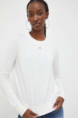 Zdjęcie produktu Tommy Jeans sweter damski kolor beżowy lekki DW0DW17254