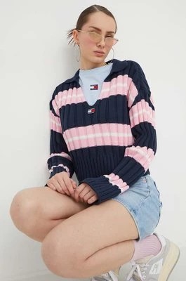 Zdjęcie produktu Tommy Jeans sweter damski kolor granatowy DW0DW17321