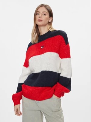 Zdjęcie produktu Tommy Jeans Sweter Tjw Colorblock Sweater DW0DW17495 Granatowy Regular Fit