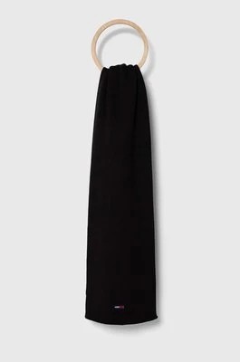 Zdjęcie produktu Tommy Jeans szalik damski kolor czarny gładki