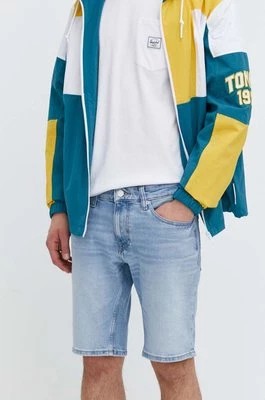 Zdjęcie produktu Tommy Jeans szorty jeansowe męskie kolor niebieski DM0DM18798