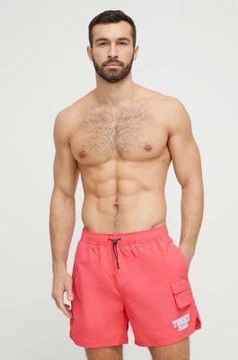 Zdjęcie produktu Tommy Jeans szorty kąpielowe kolor różowy