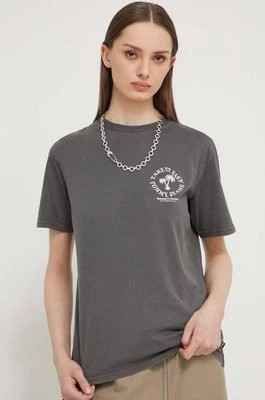 Zdjęcie produktu Tommy Jeans t-shirt bawełniany damski kolor szary DW0DW17821