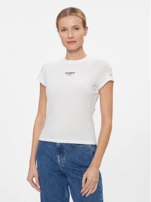 Zdjęcie produktu Tommy Jeans T-Shirt Bby Essential Logo DW0DW16435 Biały Slim Fit