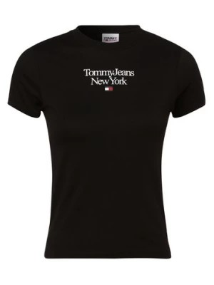 Zdjęcie produktu Tommy Jeans T-shirt damski Kobiety Bawełna czarny nadruk,