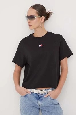 Zdjęcie produktu Tommy Jeans t-shirt damski kolor czarny DW0DW17391