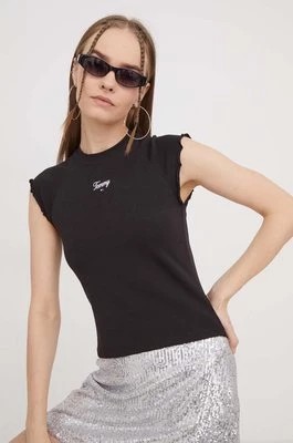 Zdjęcie produktu Tommy Jeans t-shirt damski kolor czarny DW0DW17369