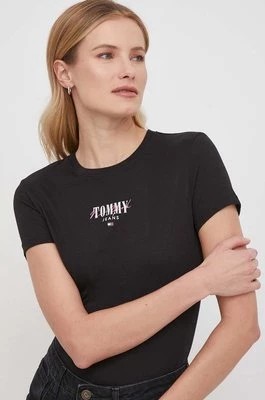 Zdjęcie produktu Tommy Jeans t-shirt damski kolor czarny DW0DW17839