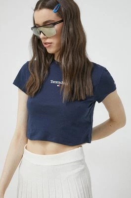 Zdjęcie produktu Tommy Jeans t-shirt damski kolor granatowy