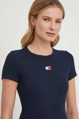 Zdjęcie produktu Tommy Jeans t-shirt damski kolor granatowy DW0DW17881