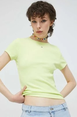 Zdjęcie produktu Tommy Jeans t-shirt damski kolor żółty