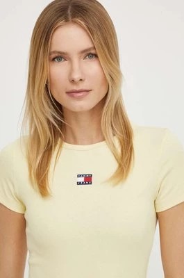 Zdjęcie produktu Tommy Jeans t-shirt damski kolor żółty DW0DW17881