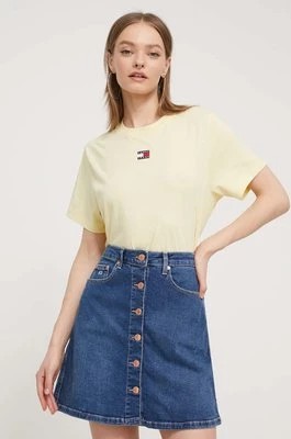 Zdjęcie produktu Tommy Jeans t-shirt damski kolor żółty DW0DW17391