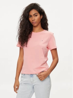 Zdjęcie produktu Tommy Jeans T-Shirt DW0DW14616 Różowy Regular Fit