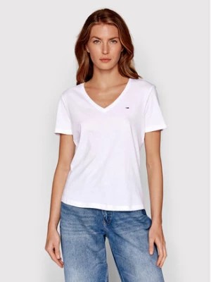 Zdjęcie produktu Tommy Jeans T-Shirt DW0DW14617 Biały Slim Fit