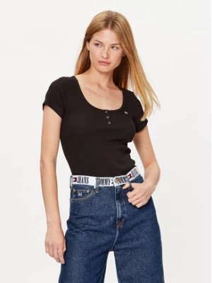 Zdjęcie produktu Tommy Jeans T-Shirt DW0DW16107 Czarny Regular Fit