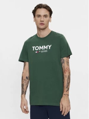 Zdjęcie produktu Tommy Jeans T-Shirt Essential DM0DM18264 Zielony Slim Fit