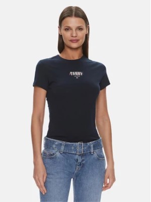 Zdjęcie produktu Tommy Jeans T-Shirt Essential DW0DW17839 Granatowy Slim Fit
