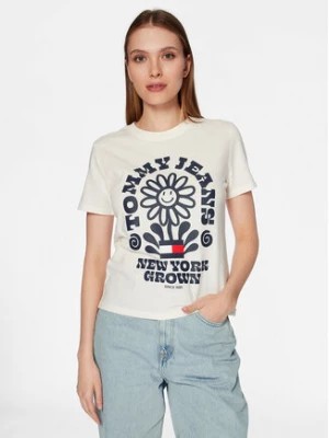 Zdjęcie produktu Tommy Jeans T-Shirt Homegrown DW0DW15471 Écru Regular Fit