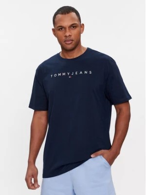 Zdjęcie produktu Tommy Jeans T-Shirt Linear Logo DM0DM17993 Granatowy Regular Fit