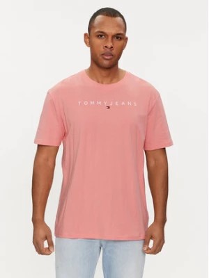 Zdjęcie produktu Tommy Jeans T-Shirt Linear Logo DM0DM17993 Różowy Regular Fit