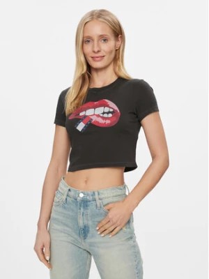 Zdjęcie produktu Tommy Jeans T-Shirt Lips DW0DW17373 Czarny Slim Fit