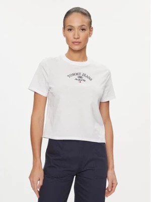 Zdjęcie produktu Tommy Jeans T-Shirt Lux Ath DW0DW16835 Biały Classic Fit