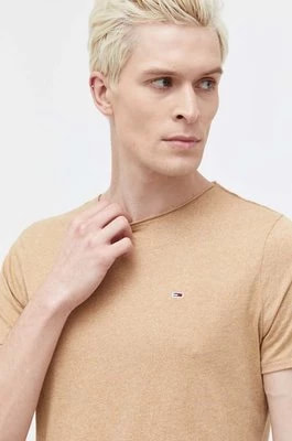 Zdjęcie produktu Tommy Jeans t-shirt męski kolor beżowy melanżowy DM0DM09586