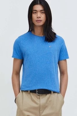 Zdjęcie produktu Tommy Jeans t-shirt męski kolor niebieski melanżowy DM0DM09586