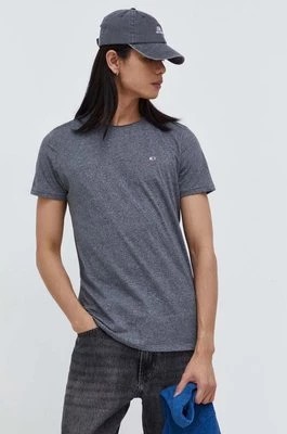 Zdjęcie produktu Tommy Jeans t-shirt męski kolor szary melanżowy DM0DM09586