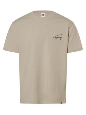 Zdjęcie produktu Tommy Jeans T-shirt męski Mężczyźni Bawełna zielony jednolity,