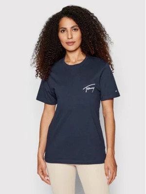 Zdjęcie produktu Tommy Jeans T-Shirt Signature DW0DW12940 Granatowy Relaxed Fit