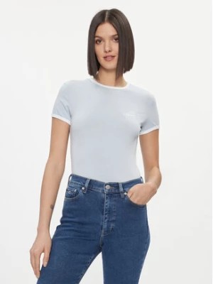 Zdjęcie produktu Tommy Jeans T-Shirt Signature DW0DW17377 Błękitny Slim Fit